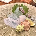 お料理とお酒 実りや - 本かわはぎ肝醤油