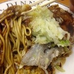 お好み焼 幸 - 豚玉そばモダン焼きのアップ