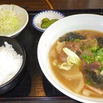 焼肉乃我那覇 - 牛汁定食 １０５０円．