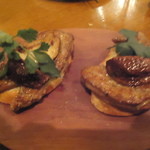 フォセッタ - 仏産フォアグラとポルチーニのブルスケッタ　