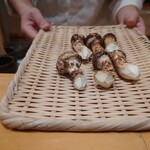 鮨 玉かがり 天ぷら 玉衣 - 久しぶりにみました（笑）国産の松茸