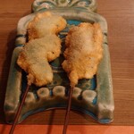 ぎんざ磯むら - 右　牛ヒレ
      左　芝エビ