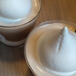 cafe ナナセキ - ソフトクリームの形がかわいい