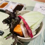 五感で楽しむ串揚げ屋 生粋namaiki - 野菜スティック