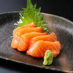 Specially selected salmon sashimi