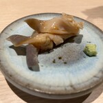 麻布十番 鮨 無銘 - ほっき貝　濃い甘味と風味♡