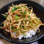 麺屋 幡 - 地元の中泊町坂本さんが栽培したネギフェアのネギチャ丼