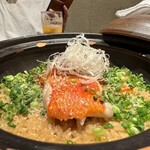 魚ト肴いとおかし - キンメダイといくらの土鍋ごはん