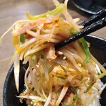 麺屋 幡 - 地元の中泊町坂本さんが栽培したネギフェアのネギチャ丼