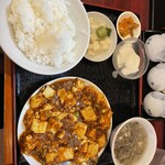龍盛菜館 - 麻婆豆腐定食