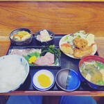 三々亭 - 刺身定食 1485円