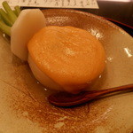 東條 - 牡蠣入りふろふきかぶら柚子味噌