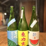 Saketomeshi Daidai - 日本酒は常時15種類以上※１本限りの仕入れの者が多いので毎週種類が替わります。
