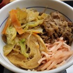 Nakau - 牛すき丼(小)。