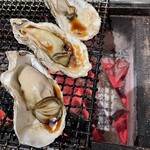 北海道昆布森的烤牡蛎