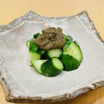 crab miso cucumber