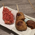 串焼亭ねぎ - 料理写真:とり紅天170円 かみなり180円