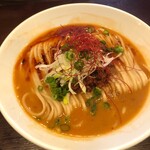 人力俥 - 奥さんの海老坦々麺850円太麺がうまそう！