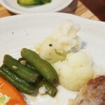 キッチン ブルー グローブ - カリフラワーにも大根おろし！