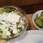 キッチン ブルー グローブ - サラダ、お新香のアップ！