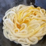 釜あげうどん 太郎 - 釜玉うどん1.5玉