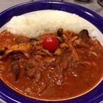 カリーライス専門店エチオピア - 真っ赤な100倍。野菜カリー+ルー大盛