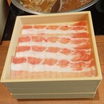 しゃぶしゃぶ温野菜 - お肉は3段重ね (2023.11.20)