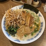 らー麺 にしかわ - みそネギラーメン（太麺、味付ネギ）