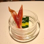 カツレツMATUMURA - ミョウガの甘酢漬けとズッキーニの浅漬け