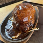 Hayasaka - 鉄板デミグラスソースハンバーグ定食 2段650g