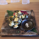 さじこよみ - かきあげ　ムカゴ　マコモダケ　サツマイモ