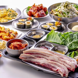 健康&美味!和蔬菜一起享用的三元豬的韓式烤豬五花肉