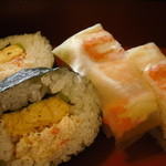 Kani Douraku - 巻き寿司と押し寿司