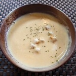 Resutoran Azumaya - 
                      ◯スープ
                      ミルキーなコーンポタージュスープで美味しい味わい
                      
                      柔らかなクルトンが入っていた