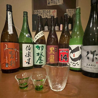 A wide range of products that will impress even connoisseurs! We offer a wide variety of local sake and Japanese sake from all over the country. All you can drink too