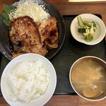 Aji No Hiroseya - 生姜焼定食（豚ロース） 900円