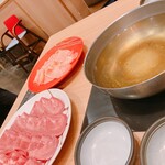 しゃぶしゃぶ但馬屋 - 3300円コース、スタート