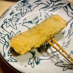 TOSAKE - ゴボウ、ゴツいが柔らかホクホク、苦味の後に甘みもしっかり味わえる。