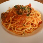 Brighton cafe 本店 - ◉本日のシェフのパスタ／1,380円税込
                                「牛すじとドライトマトのトマトクリームパスタ」