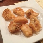らんぷ亭 - 太刀魚のかりっと揚げ  蓮根も入ってます。