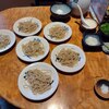 沢庵 - 料理写真:皿そば（一人前+7枚のまずは半分）