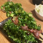 焼鳥 八朔 - きも（ごま油）も、病みつきになる味