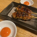 焼鳥 八朔 - 外せない手作りつくね（黄卵付き）300円