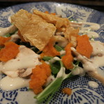 やさい料理 つむぎや - キノコと水菜のサラダ