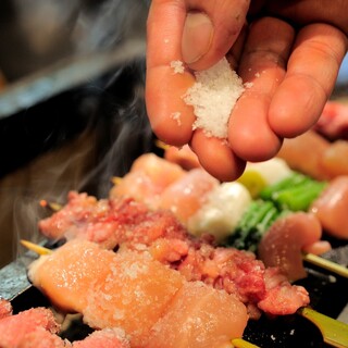 炭炙り串焼き★定番のものから変わり種、約18種類♪