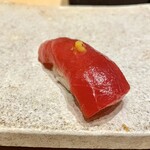 すし道 冨座 - ⑭鮪漬け（大間 石司）柚子胡椒