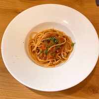 リストランテ野呂 - イワシと蕪、チヂミほうれん草入りトマトソース