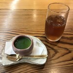 広島旨い物処 稲茶 - 抹茶のブラマンジェ