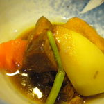 Ａ定食に付く、角煮。