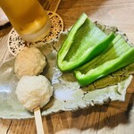 囲炉裏場 焚き火 - 